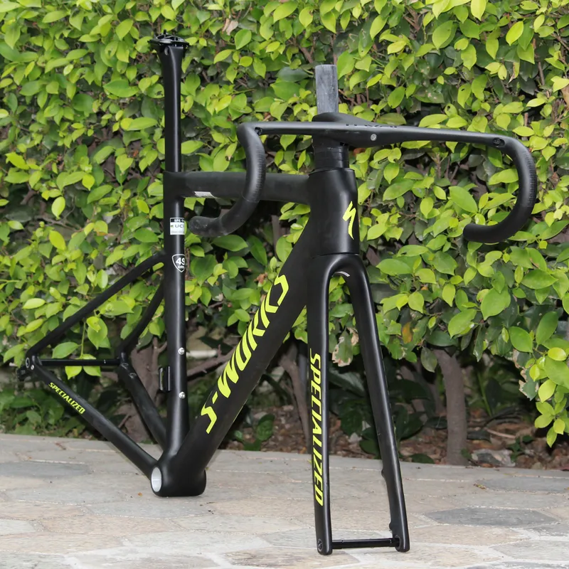 Newset Road Fiber Bi Frames Chameleon SL8 SL7 Disc de pintura personalizado Bras UD Glosatt Bicicleta de carbono Framset T1000 S