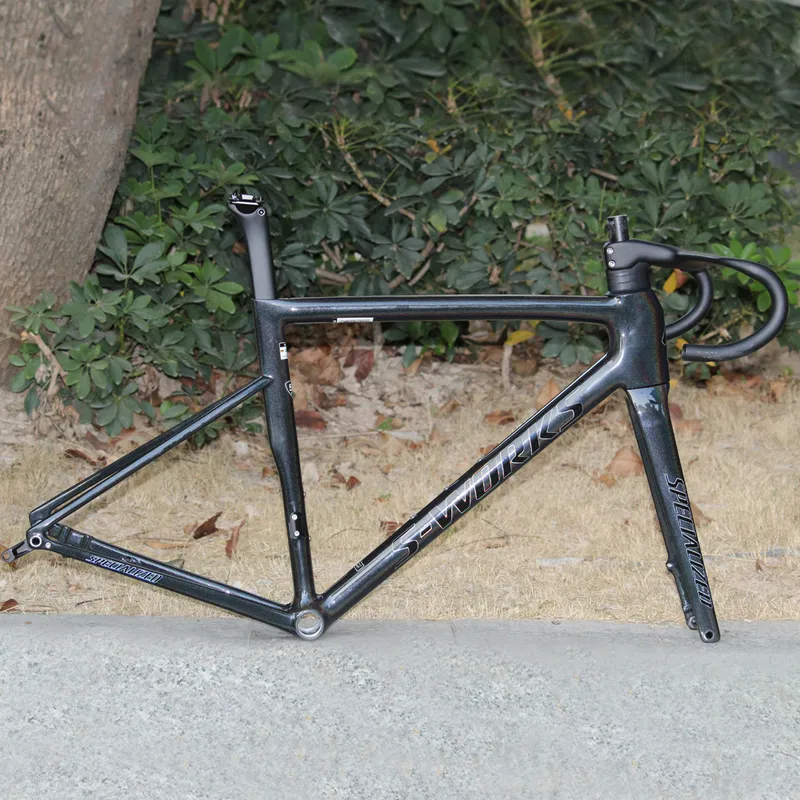 Newset Road Fiber Bi Frames Chameleon SL8 SL7 Disc de pintura personalizado Bras UD Glosatt Bicicleta de carbono Framset T1000 S