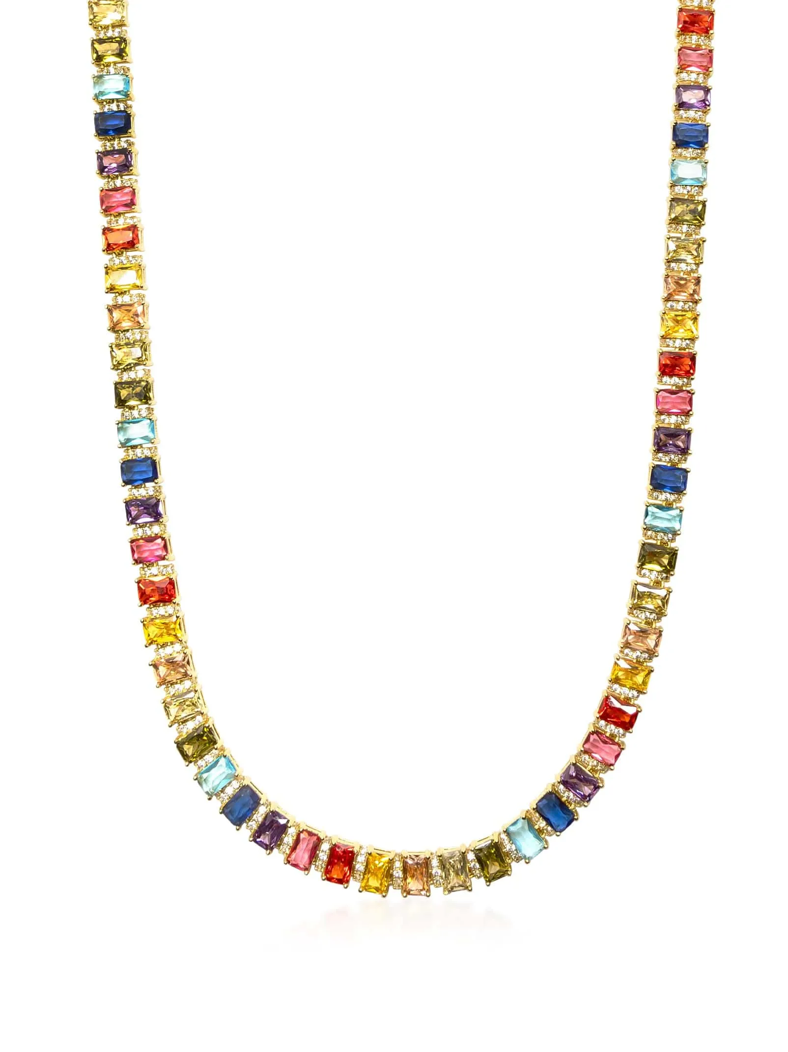 Nialaya Women's Colorful Tennis Necklace