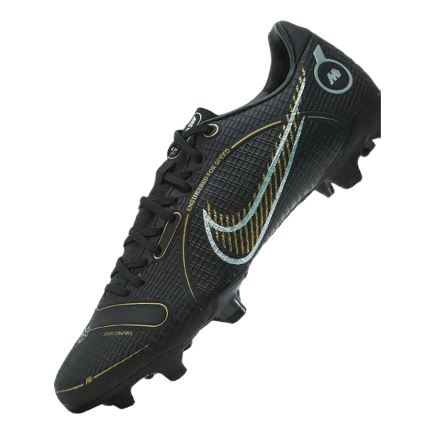 NIKE VAPOR 14 ACADEMY FG/MG BLACK/METALLIC GOLDMETALLIC S