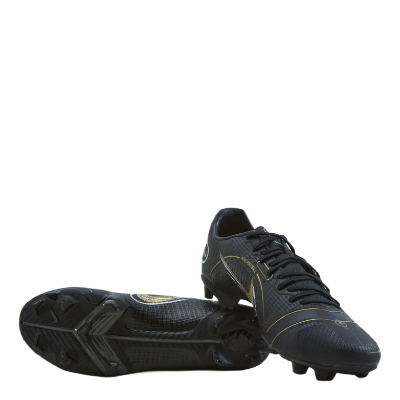 NIKE VAPOR 14 ACADEMY FG/MG BLACK/METALLIC GOLDMETALLIC S