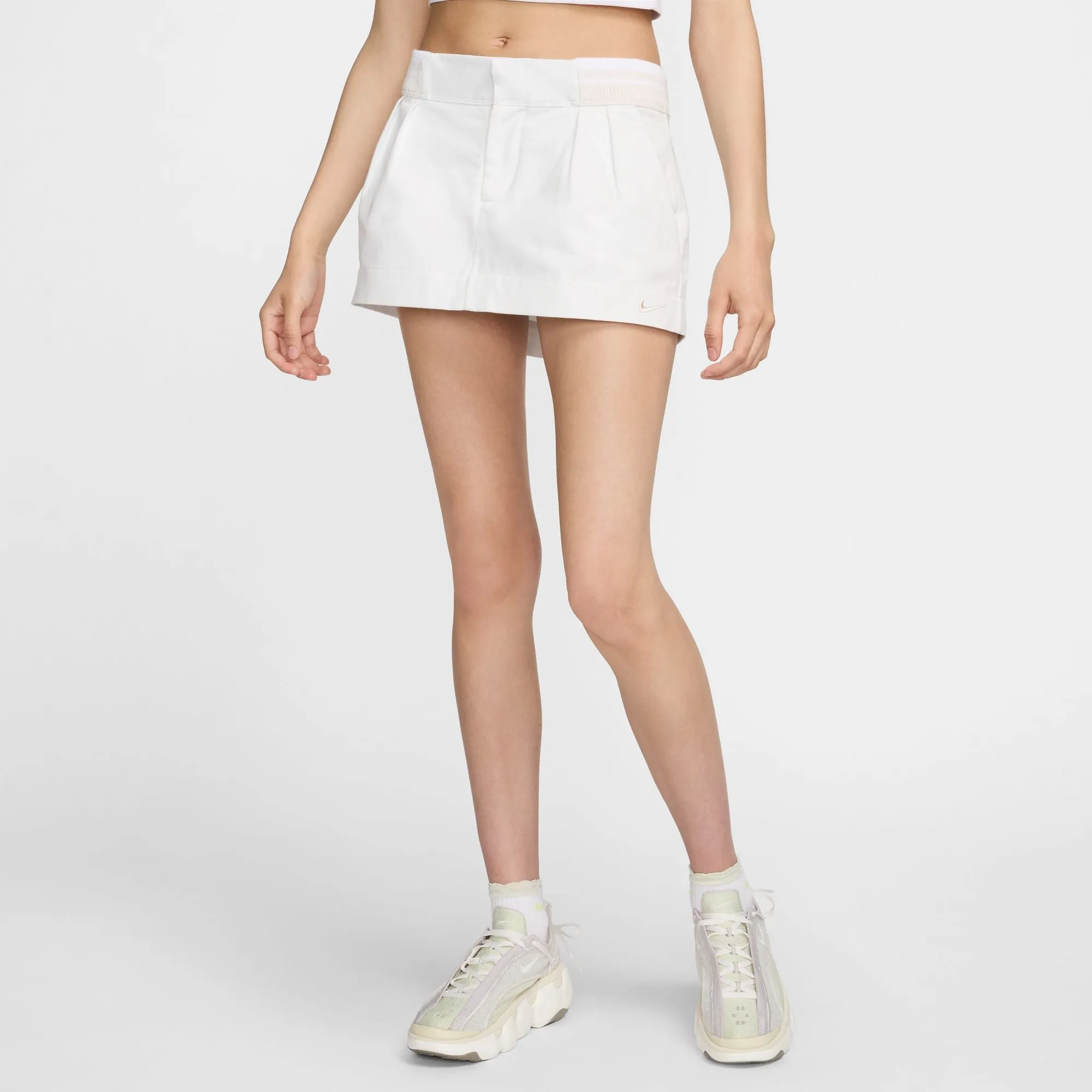 Nike W Nsw Canvas Lr Mini Skirt Mdc Summit White/Phantom