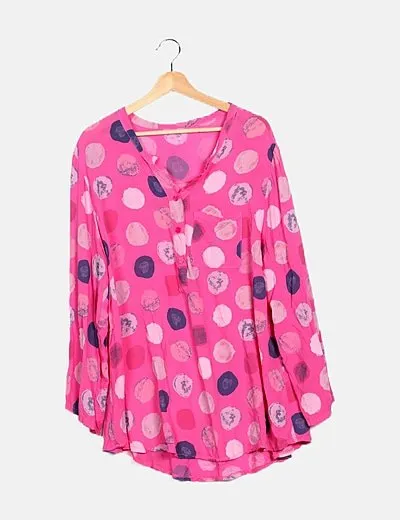 NoName Kaftan rosa de lunares