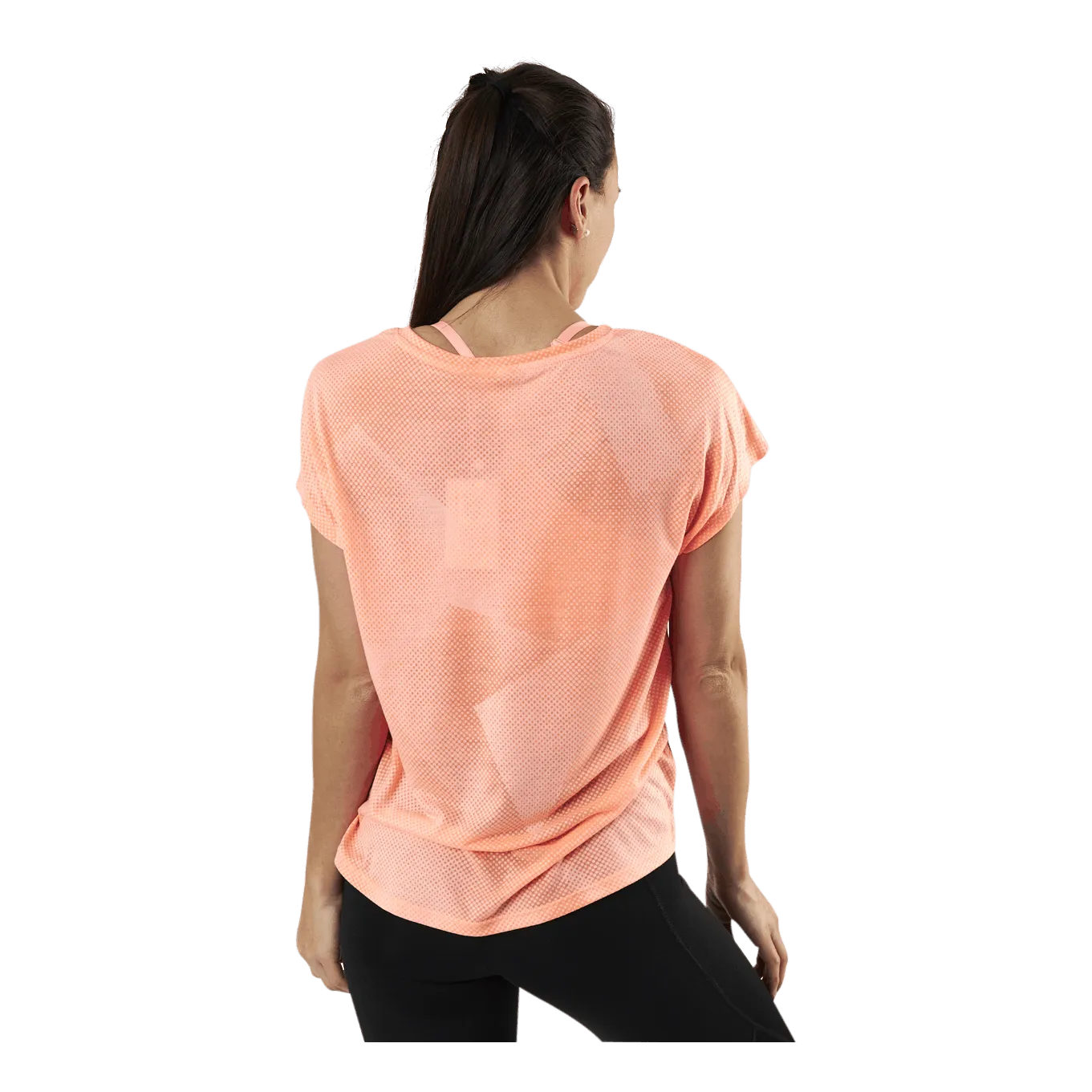 Only Play Fan Loose Burnout Ss Tee Orange