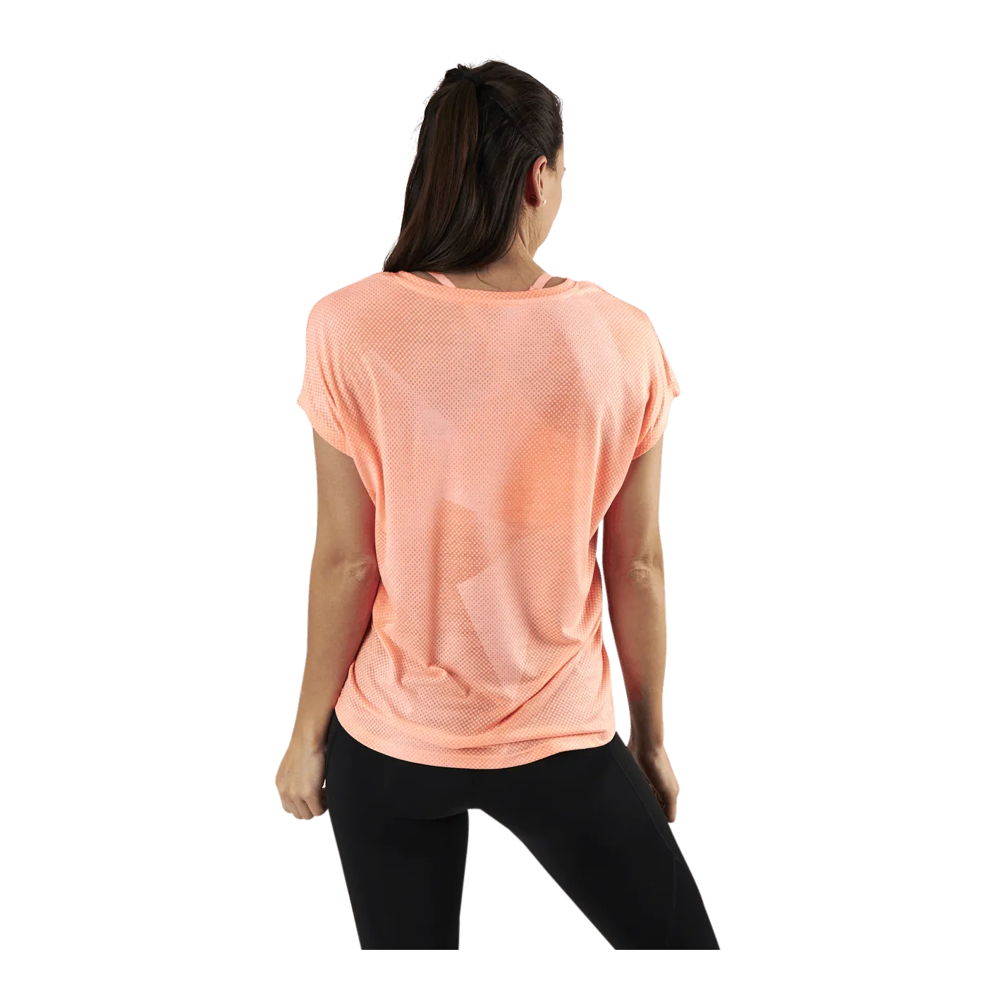 Only Play Fan Loose Burnout Ss Tee Orange
