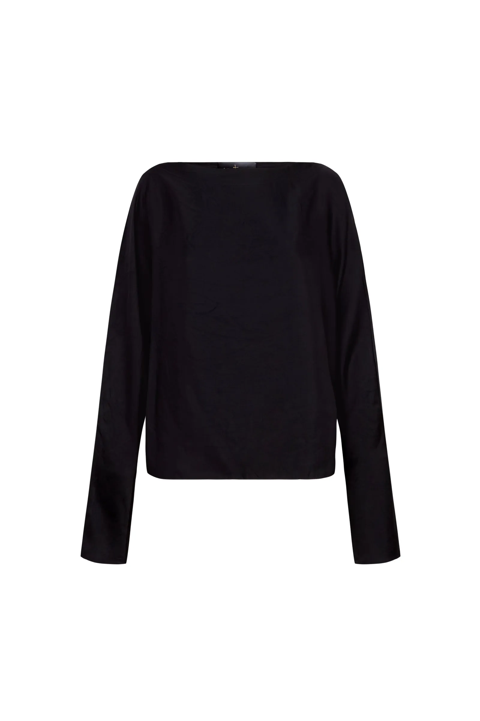 Oona, black cupro top