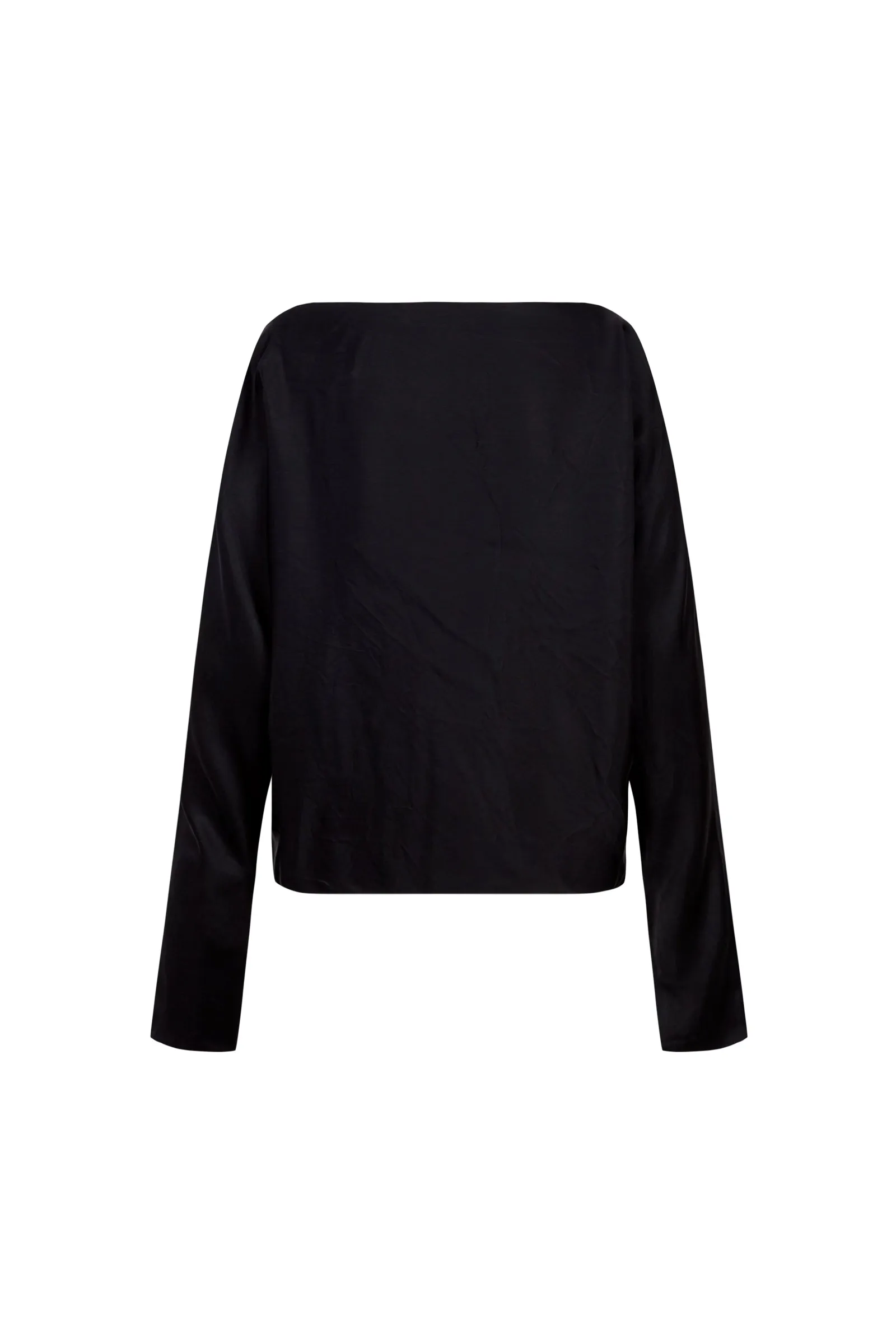 Oona, black cupro top