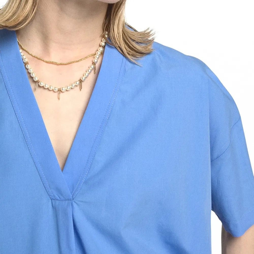 ottod'ame maglia in popeline con pences mujer camisa dc4486
