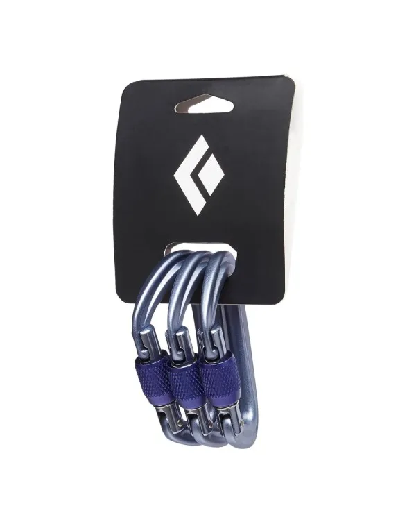 pack 3 mosquetones BLACK DIAMOND liteforge screwwgate