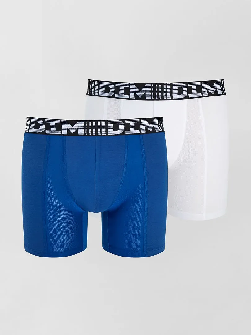 PACK DE 2 BOXERS LARGOS 3D FLEX AIR 'DIM'  BEIGE