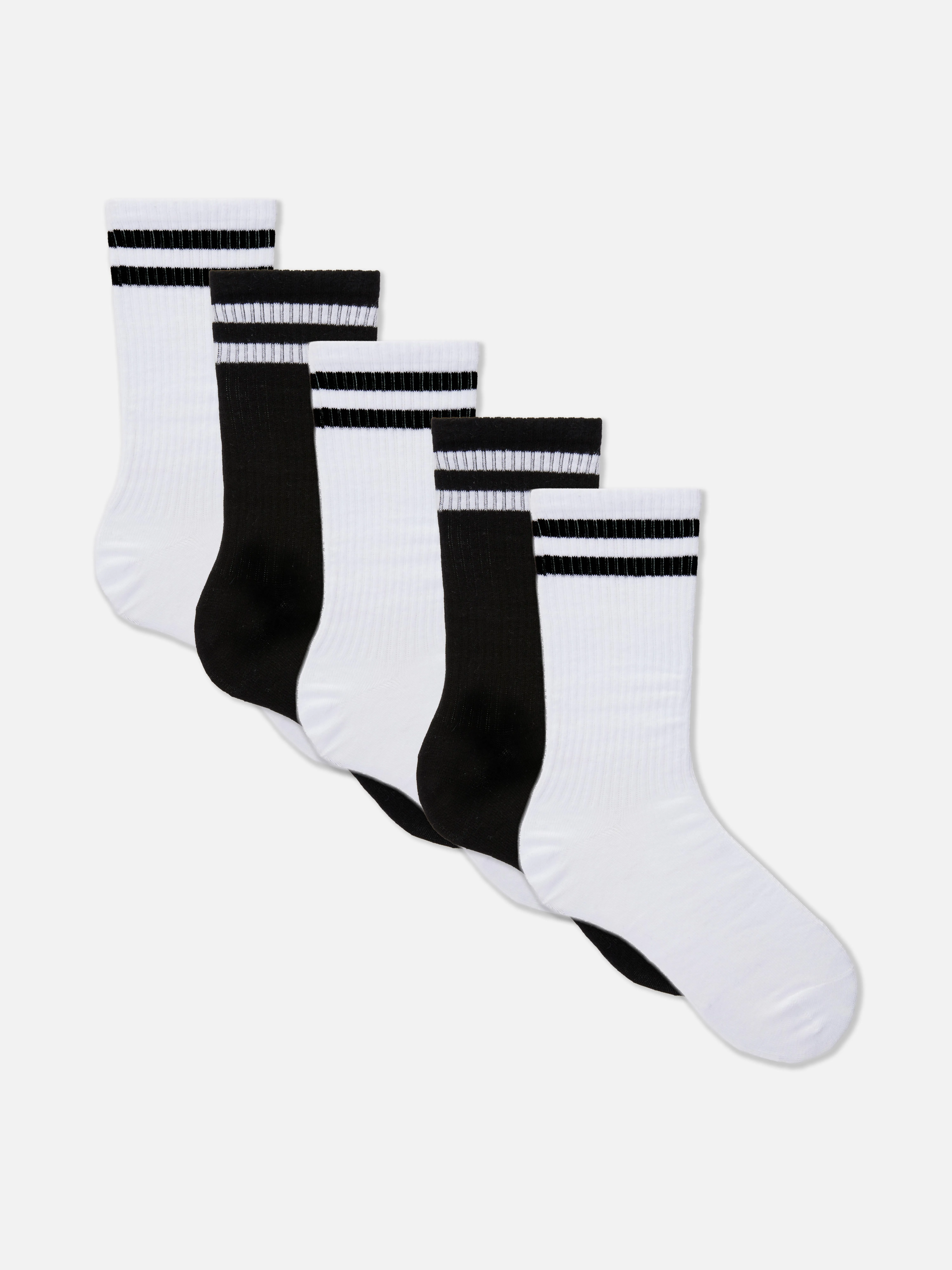 Pack de 5 pares de calcetines deportivos a rayas