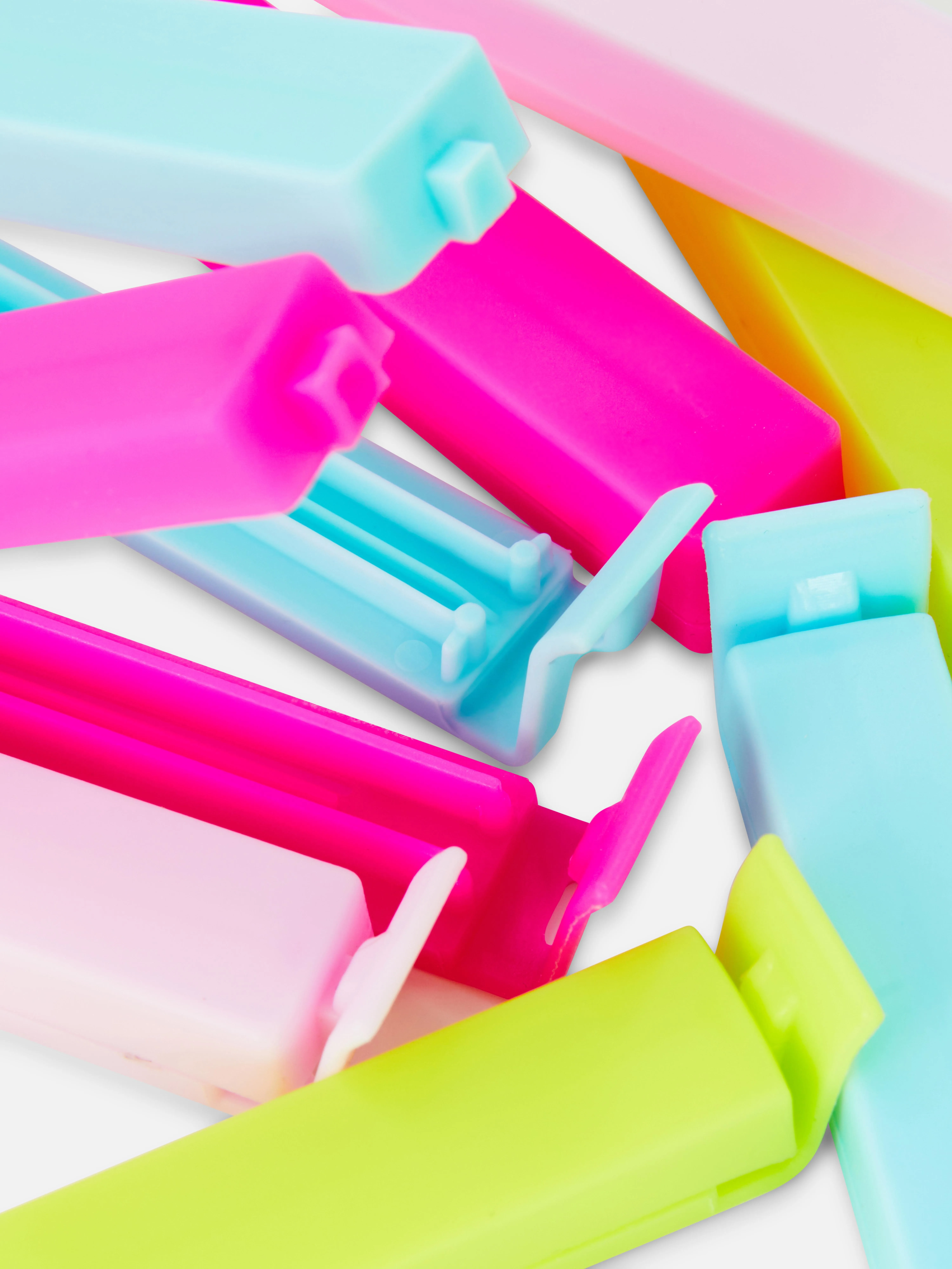 Pack de 8 pinzas para bolsas de alimentos