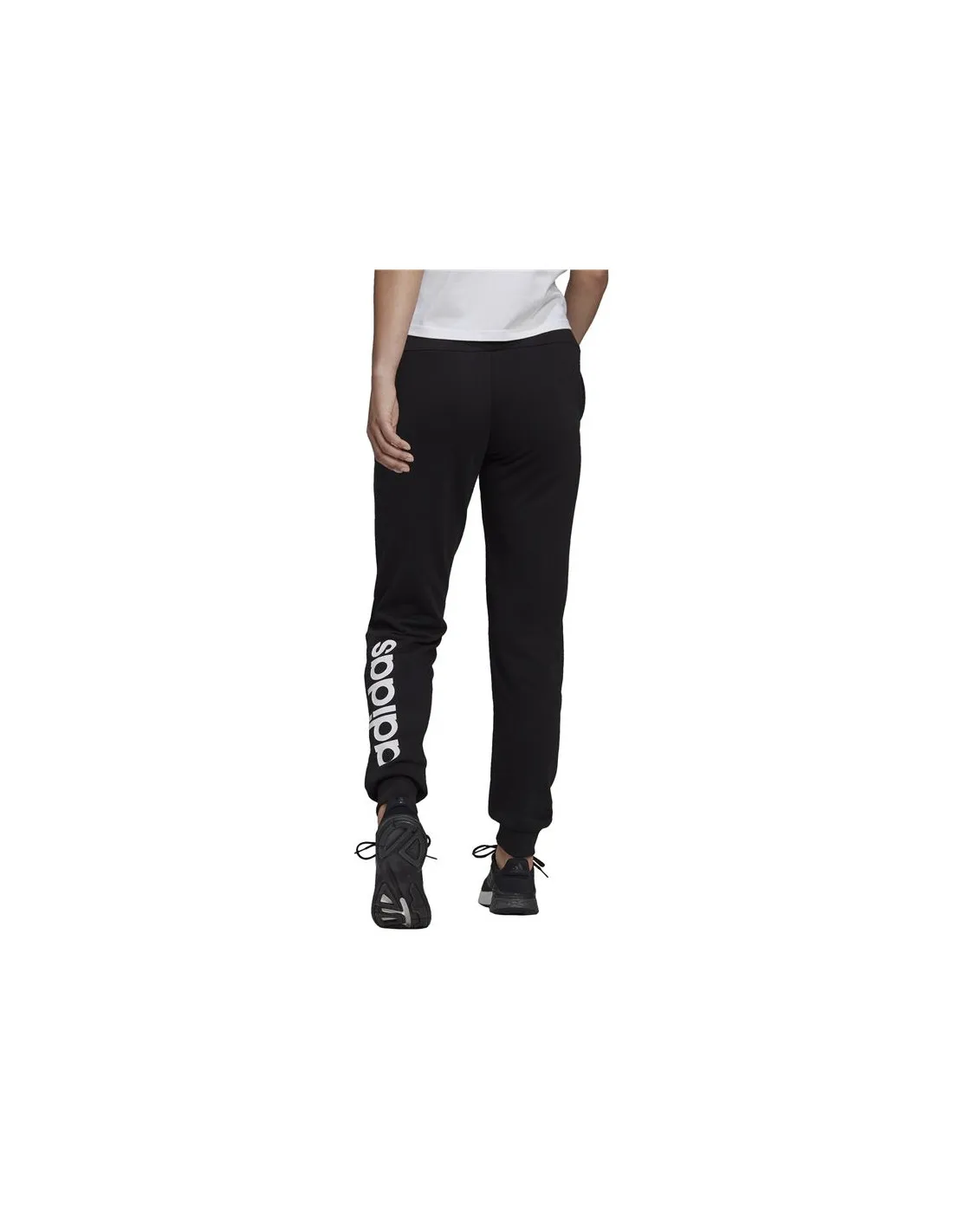 Pantalones adidas Essentials French Terry Logo W Negro