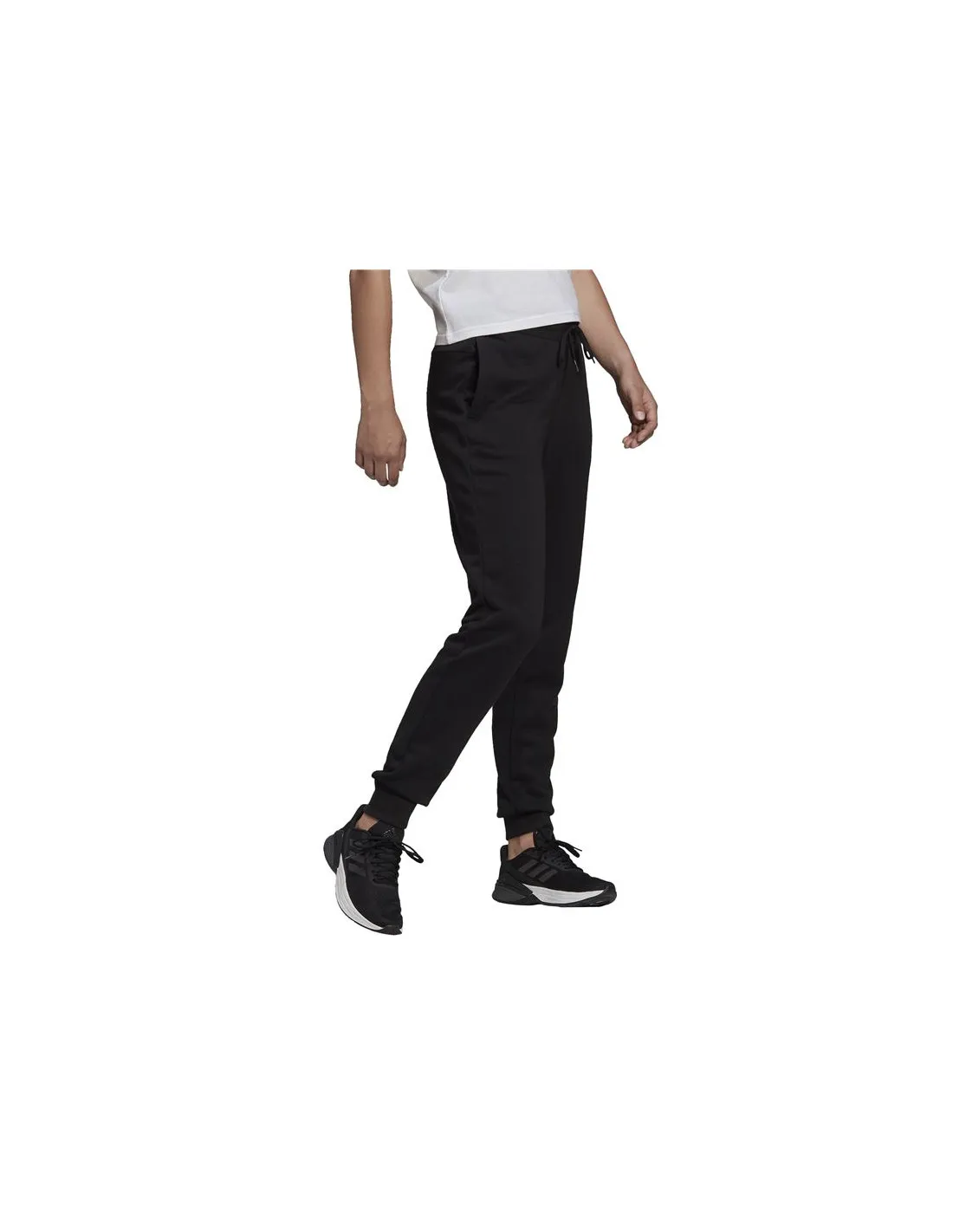 Pantalones adidas Essentials French Terry Logo W Negro