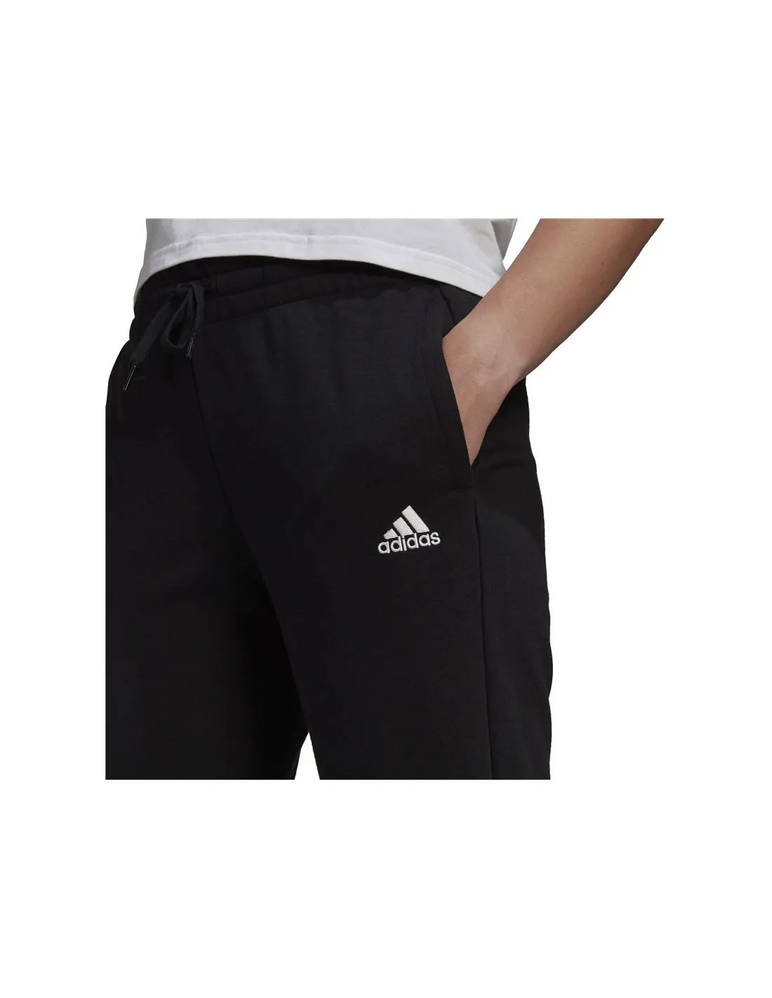 Pantalones adidas Essentials French Terry Logo W Negro