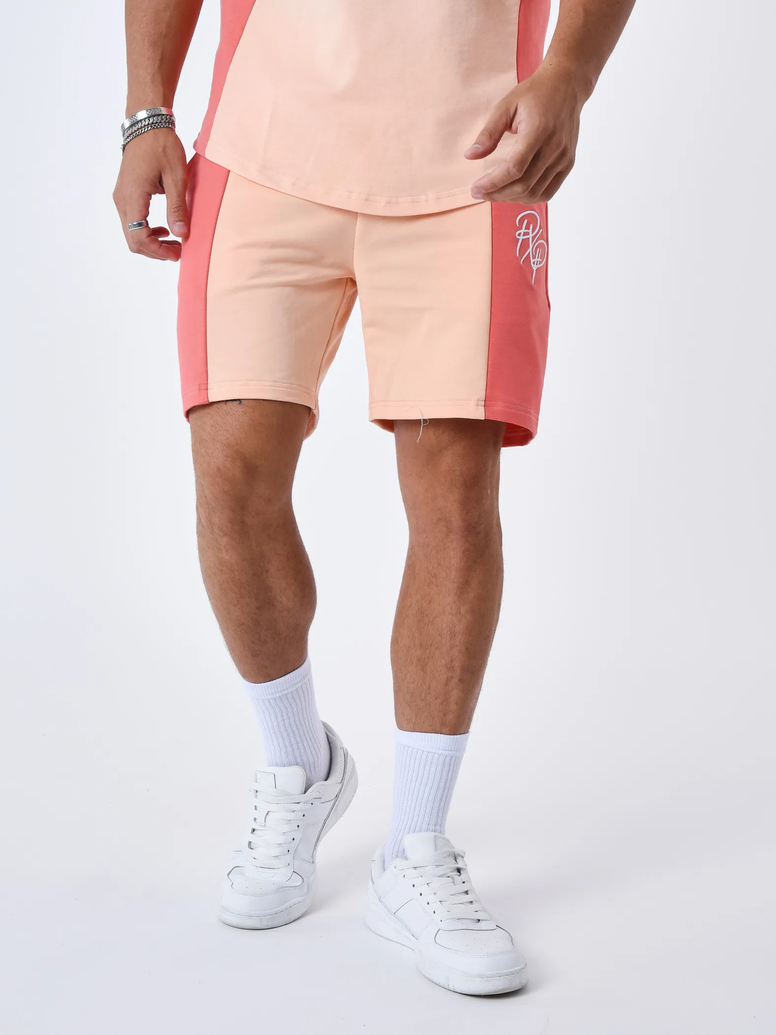 Pantalones cortos bicolores