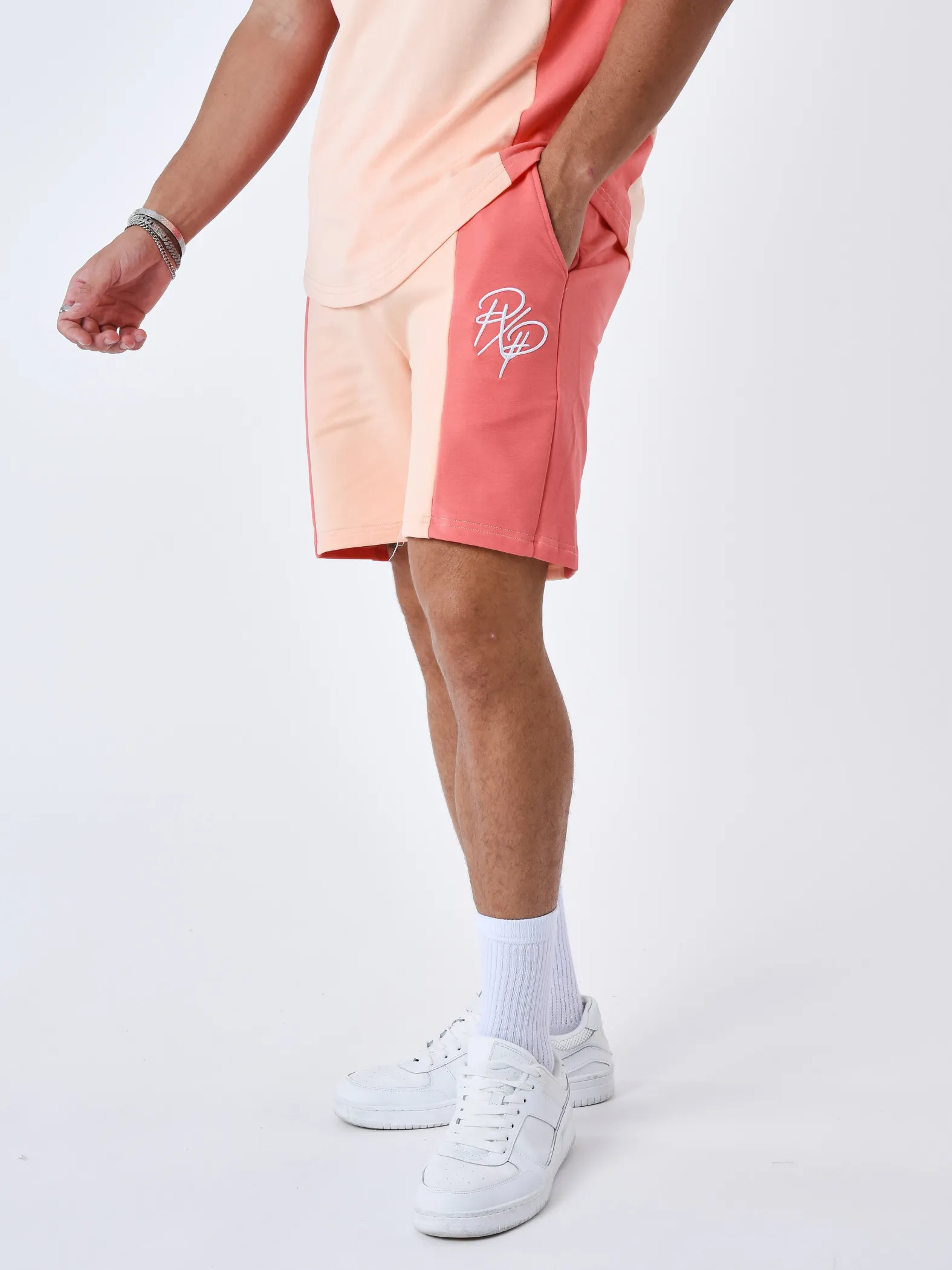 Pantalones cortos bicolores