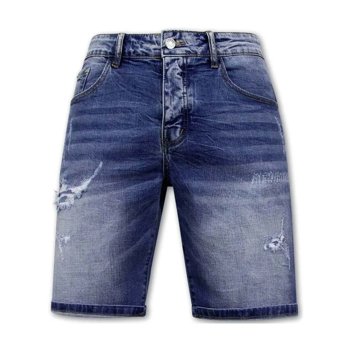 Pantalones Cortos Elásticos Denim