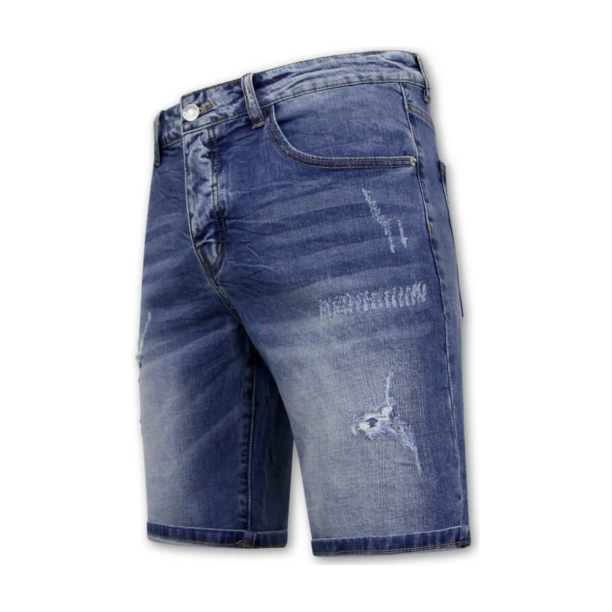 Pantalones Cortos Elásticos Denim