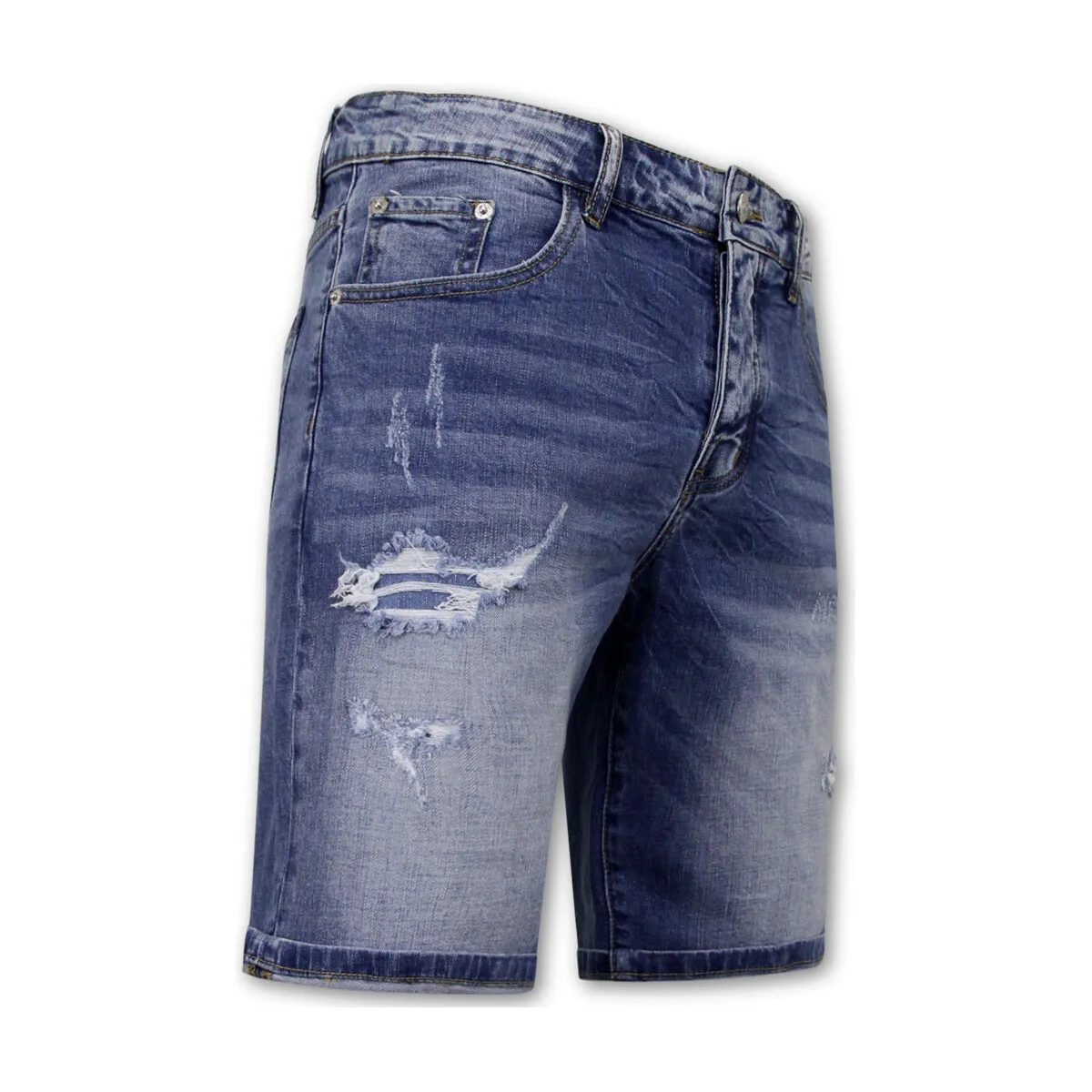Pantalones Cortos Elásticos Denim