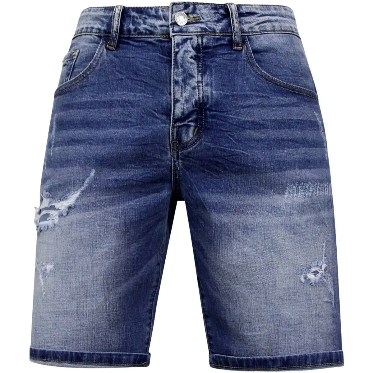 Pantalones Cortos Elásticos Denim