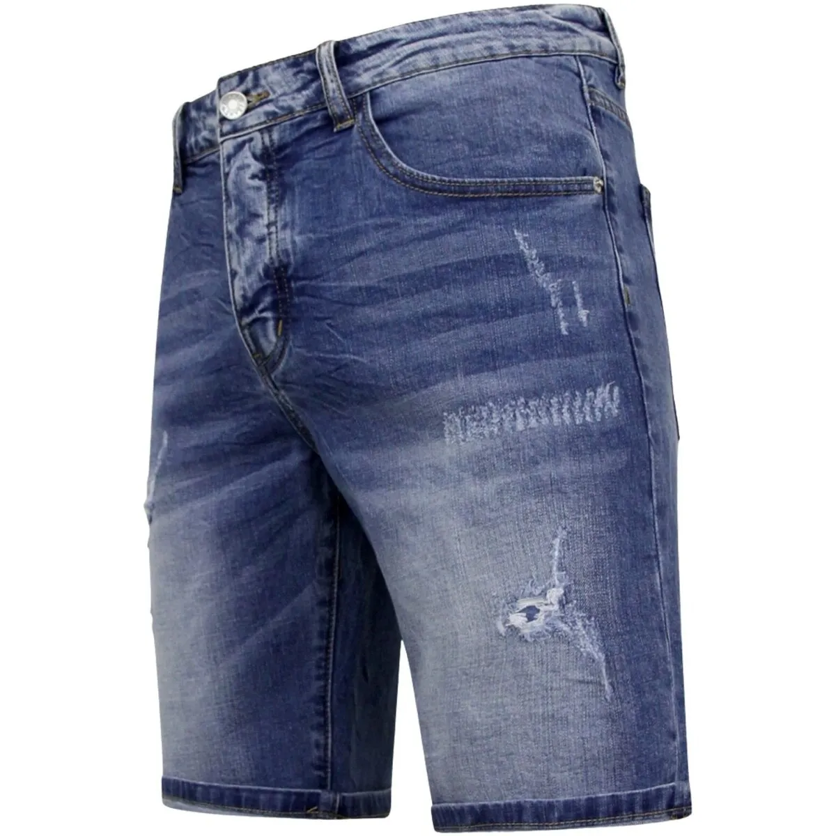 Pantalones Cortos Elásticos Denim