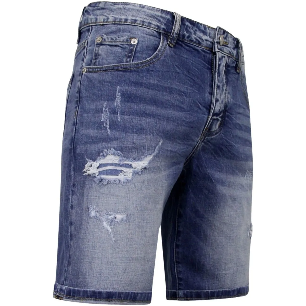 Pantalones Cortos Elásticos Denim