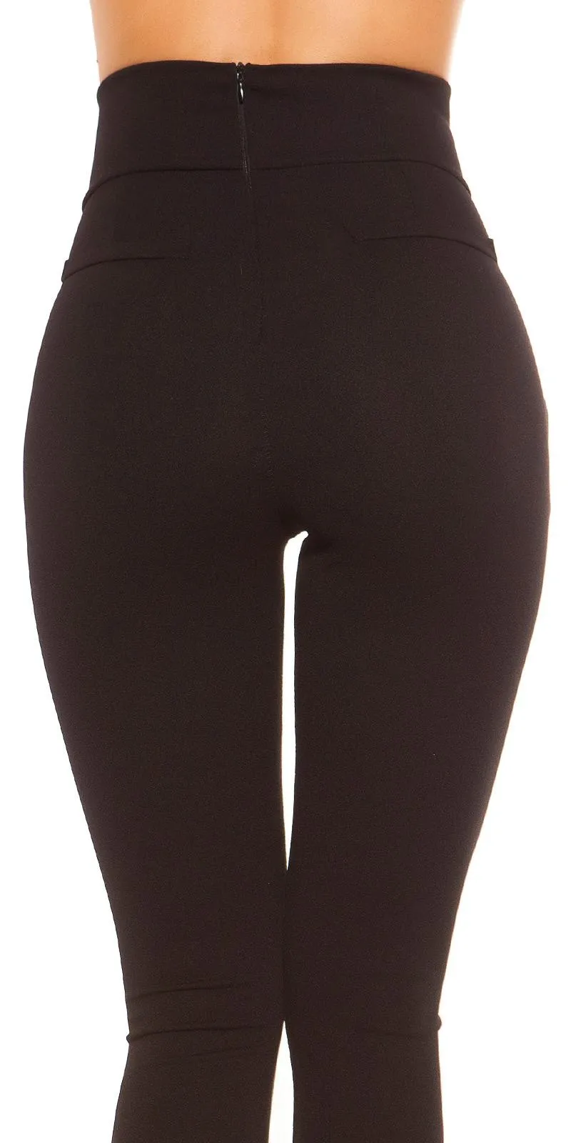 Pantalones de cintura alta negro