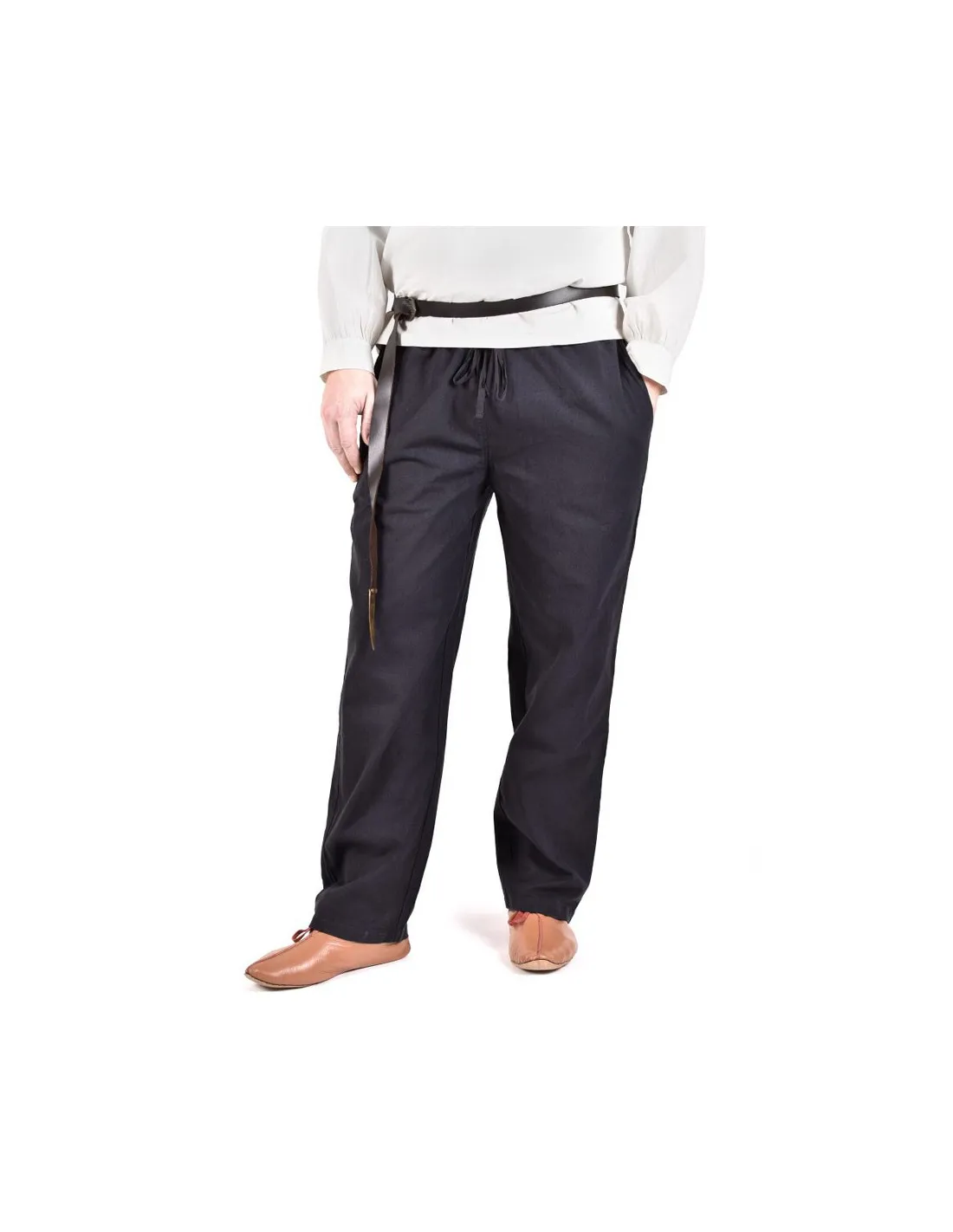 Pantalones medievales Hagen, negro