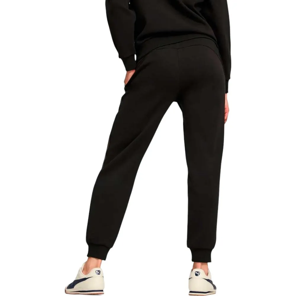PANTALONES PUMA ESSENTIALS TAPE MINIMAL GOLD SWEATPANTS FLEECE NEGRO 68529601 MUJER