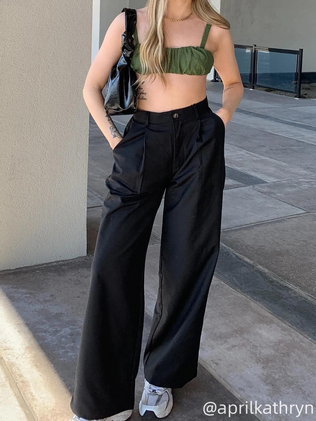 Pantalones Rectos Sólidos