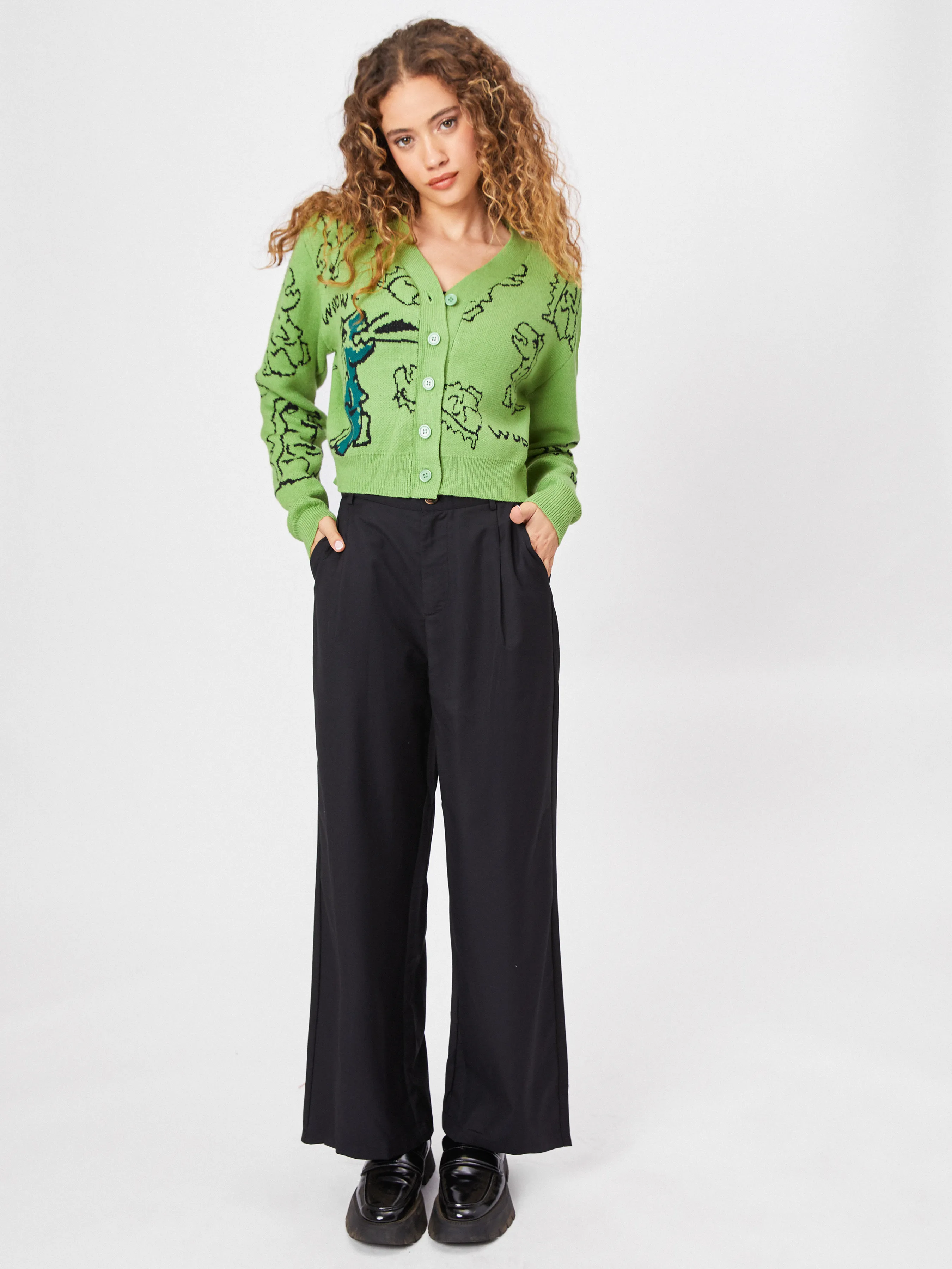  Pantalones Rectos Sólidos