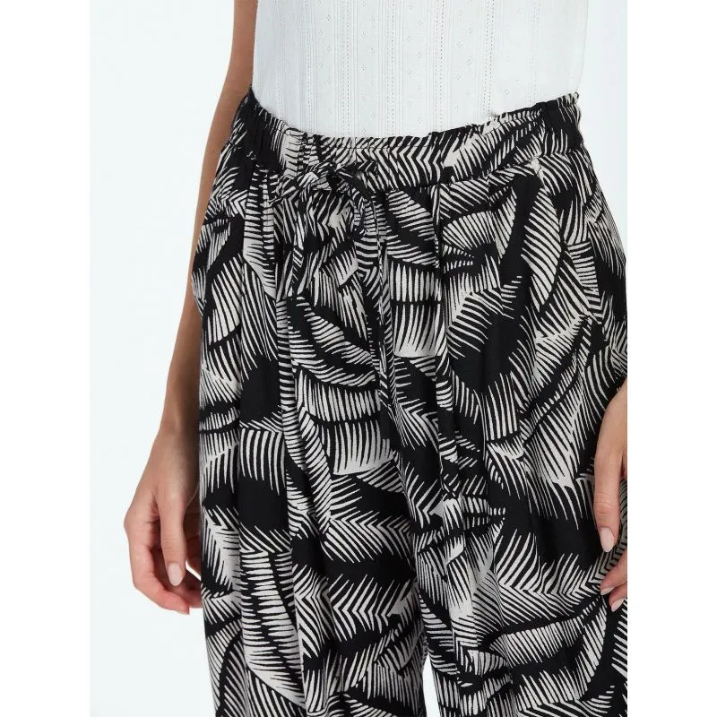 Pantalones Volcom Stay Palm (Negro/Blanco) Mujer