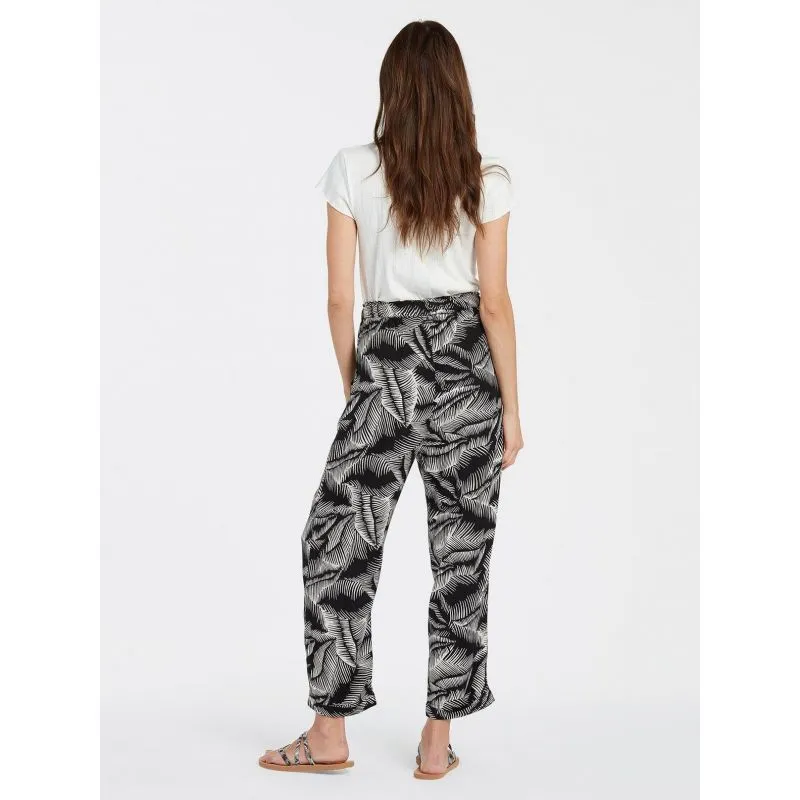 Pantalones Volcom Stay Palm (Negro/Blanco) Mujer