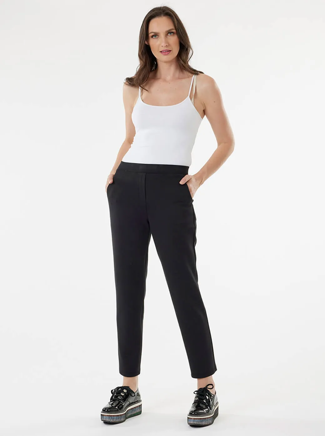 Pants recto negro Comfort