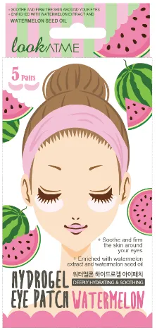 PARCHES PARA CONTORNO DE OJOS LOOK AT ME HYDROGEL EYE PATCH  WATERMELON