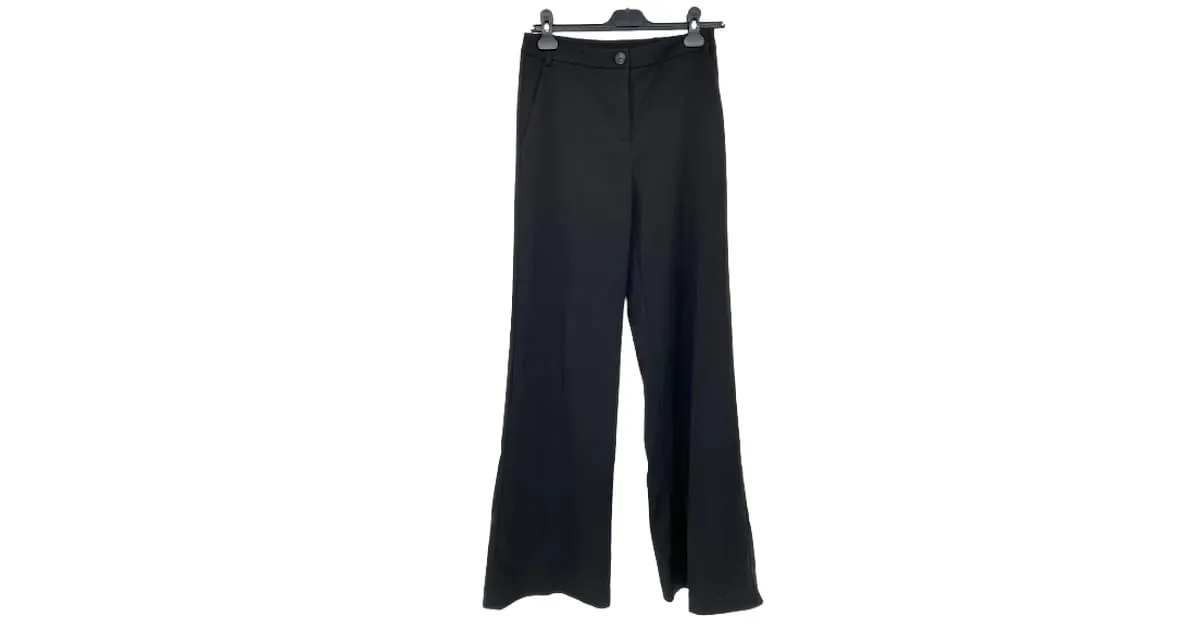 PATRIZIA PEPE Pantalón T.fr 40 poliéster Negro 