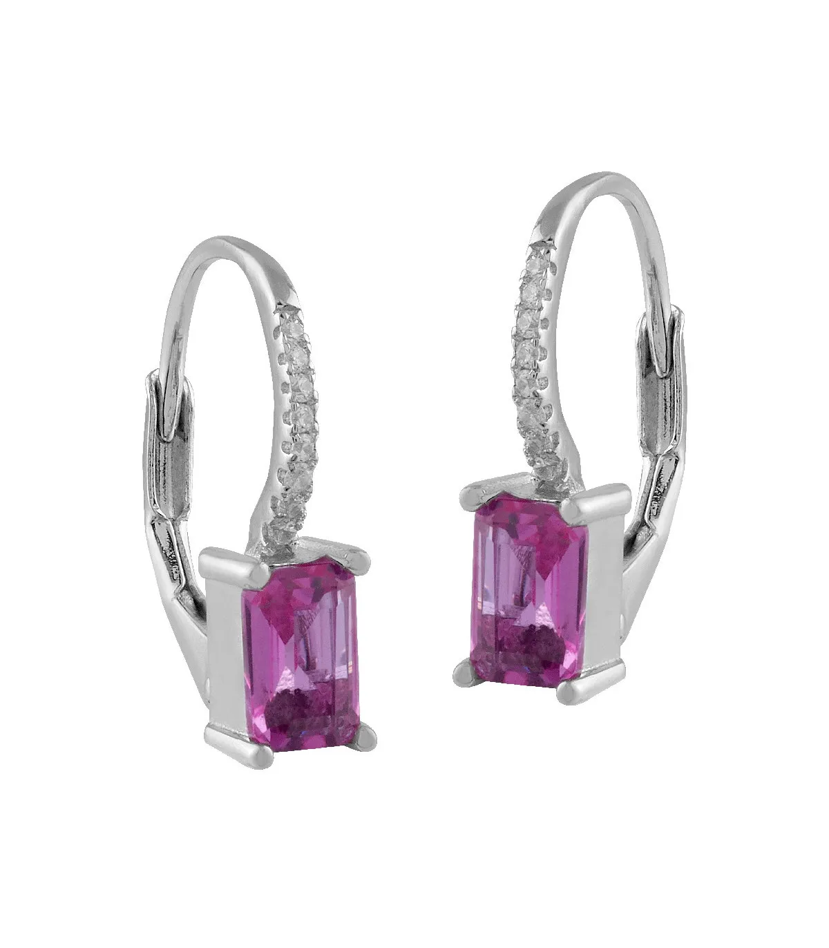 PENDIENTES ITEMPORALITY AROS CRIOLLA Y PIEDRA ROSA  SEA103000UU