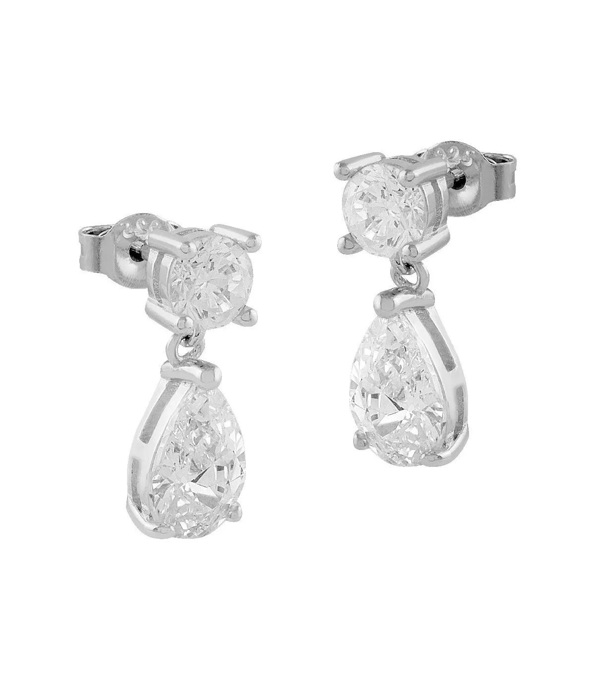 PENDIENTES ITEMPORALITY GOTA PLATA Y CIRCONITAS  SEA101220UU