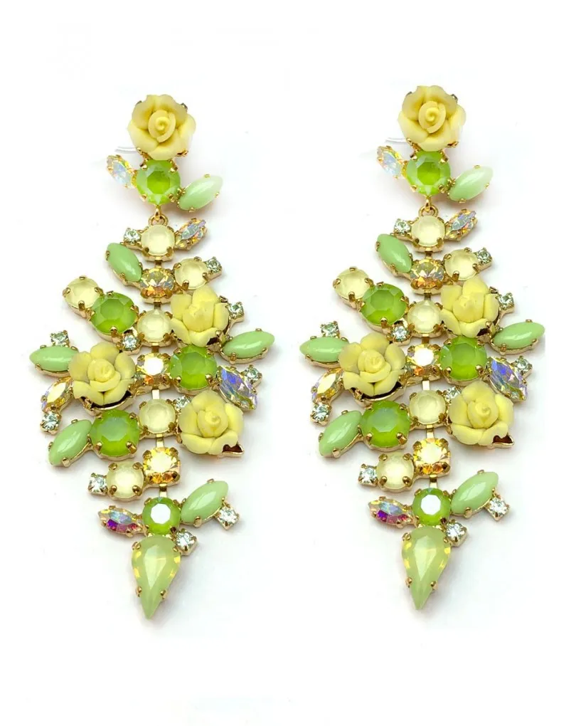 PENDIENTES LARGOS AMARILLOS PARA SORPRENDER Y SORPRENDERTE