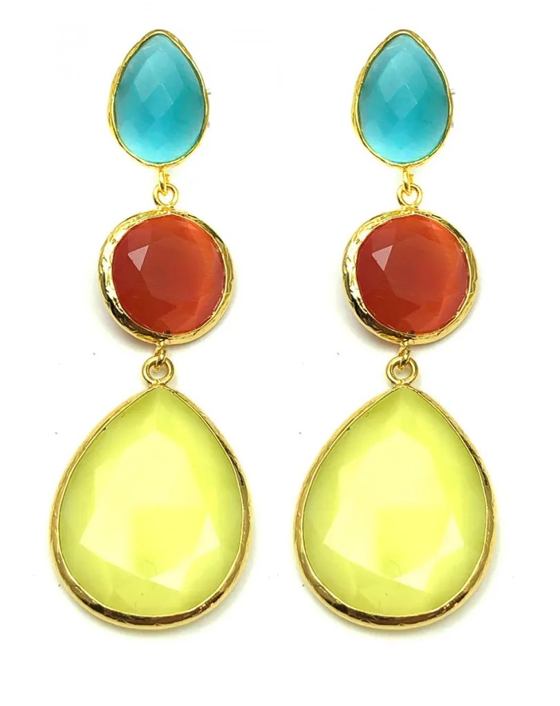 PENDIENTES LARGOS DE MUJER FABULOSOS PARA BODAS Y EVENTOS 