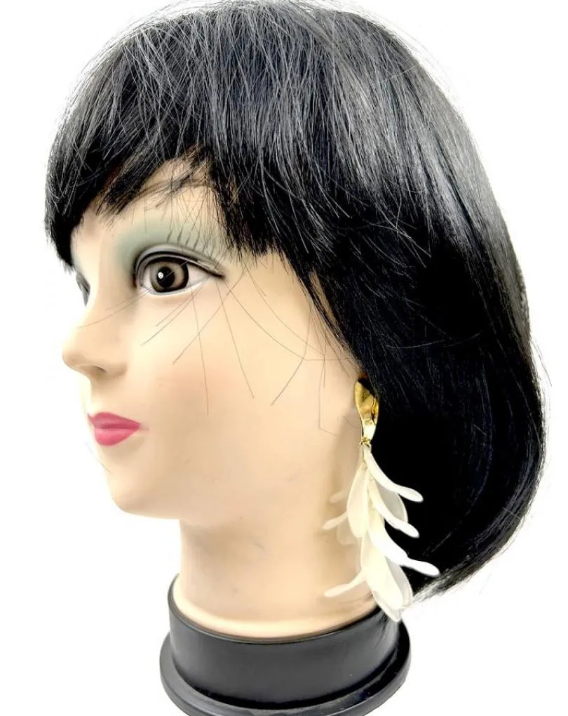 PENDIENTES MUJER BLANCOS LARGOS IDEALES PARA EL VERANO