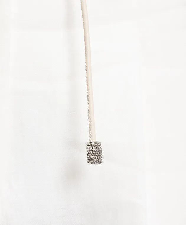 Peserico High rise white linen pants