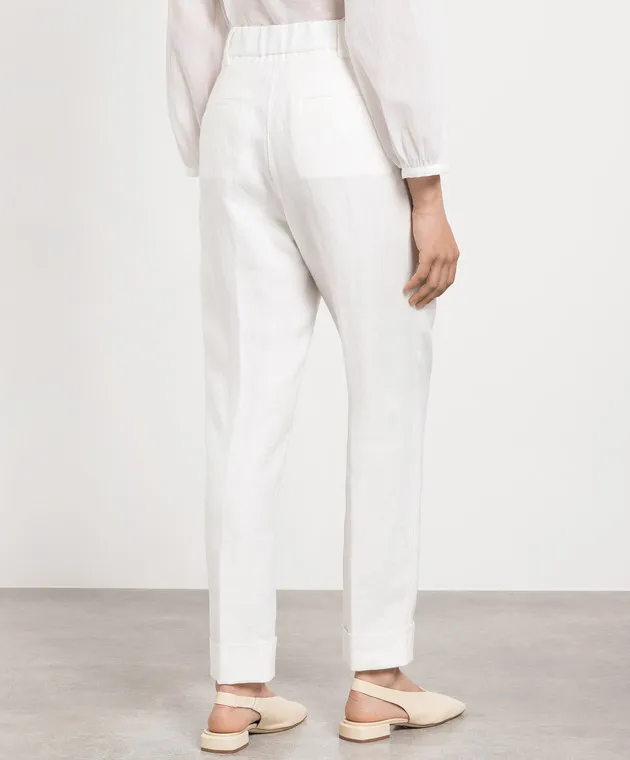 Peserico White linen pants
