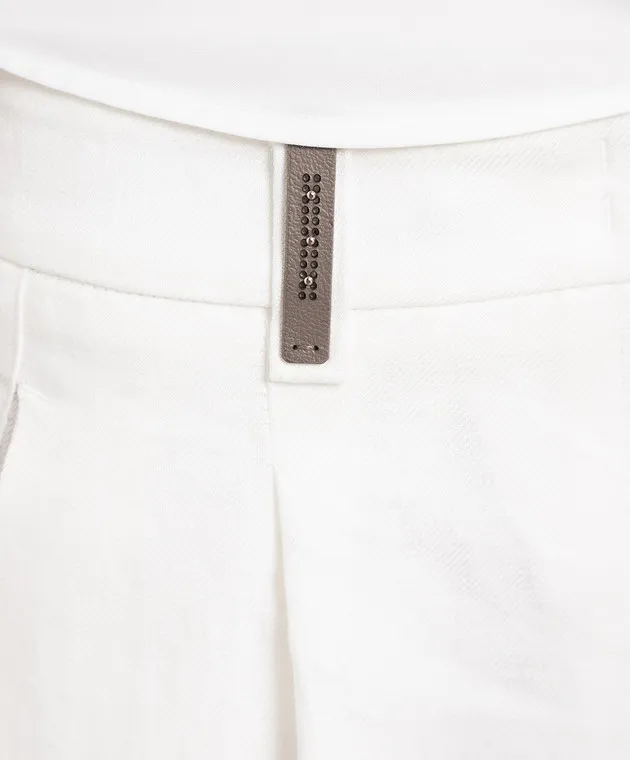 Peserico White linen pants