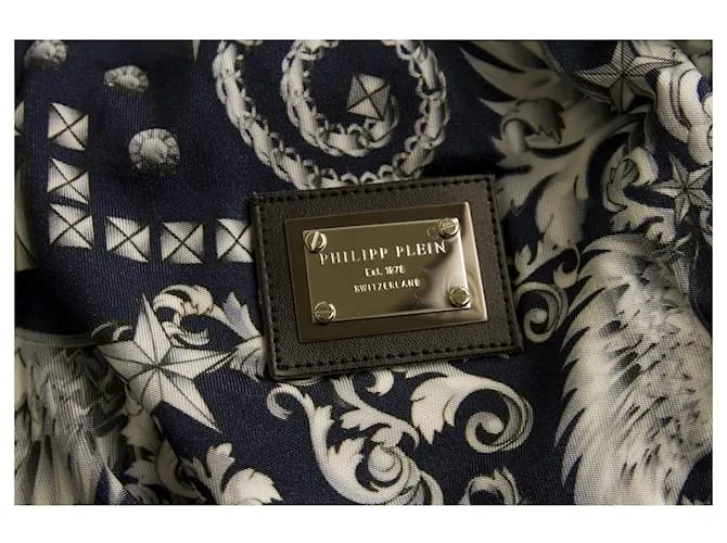 Philipp Plein Leggins Pantalones de viscosa elástica étnicos azules y blancos pantalones XS Multicolor 