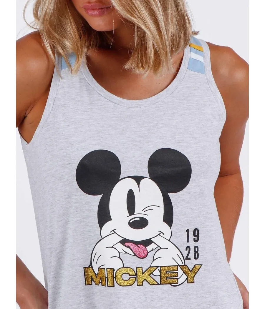 Pijama mujer verano Disney Mickey algodón