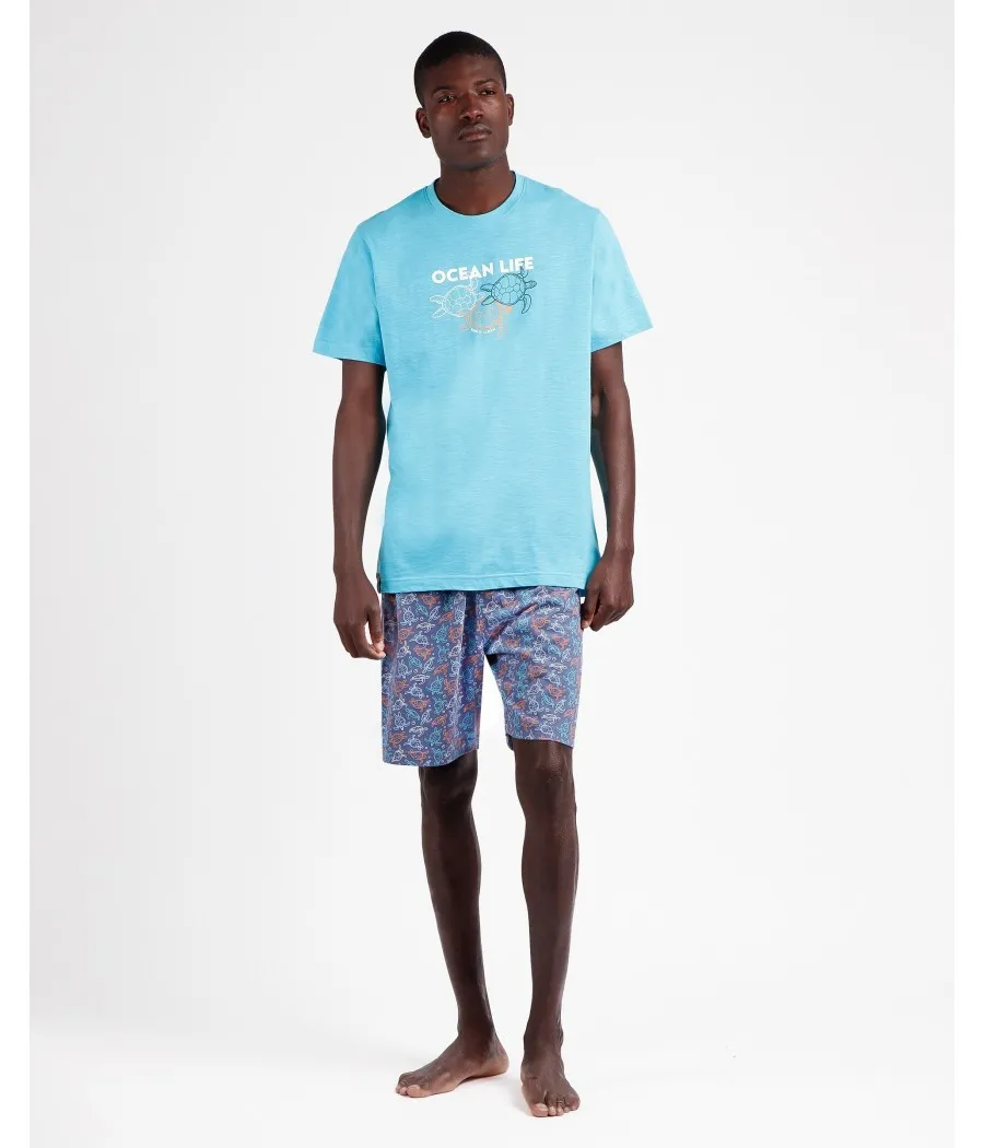 Pijama verano hombre Admas ocean live algodón