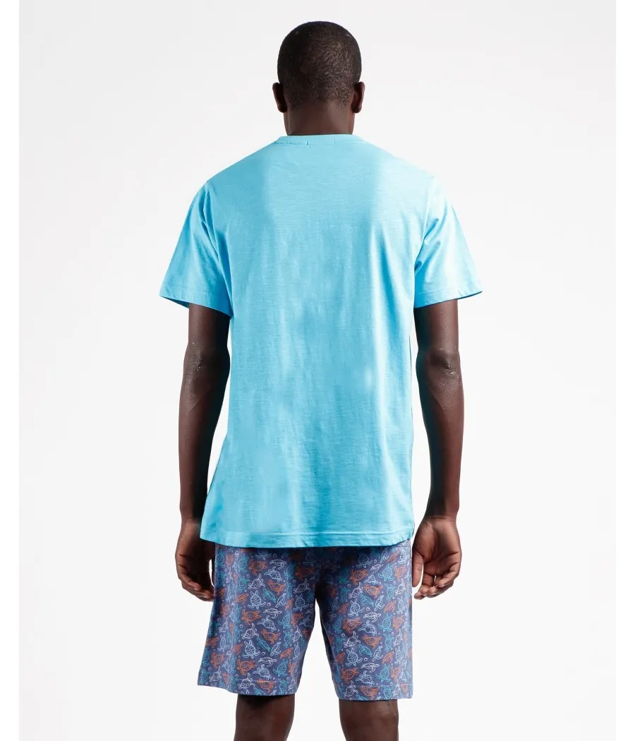 Pijama verano hombre Admas ocean live algodón