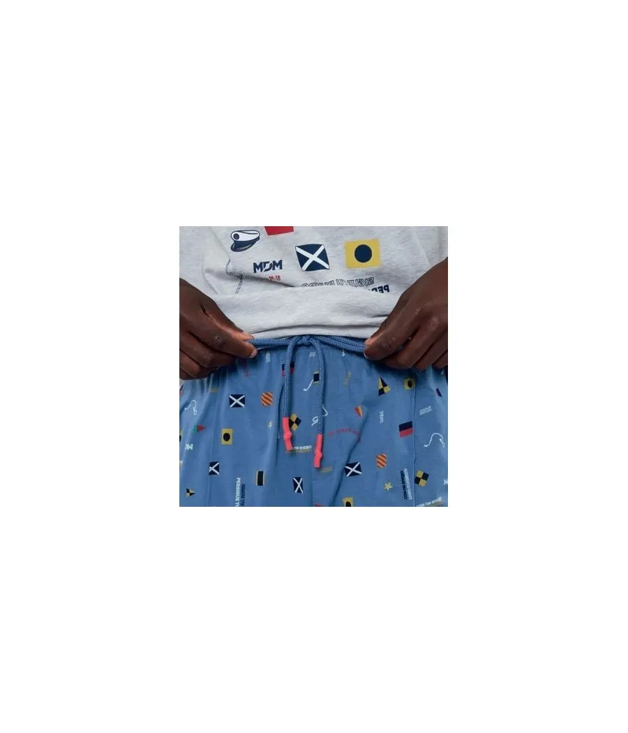 Pijama verano hombre Muydemi marinero